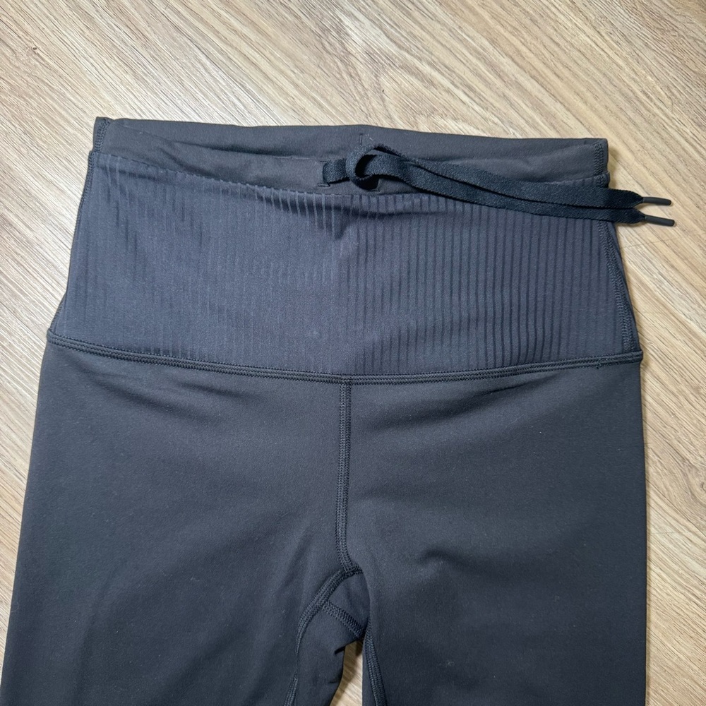 prAna High-Rise Ribbed Waistband Leggings – Black – New w/ Partial Tags - Picture 4 of 9